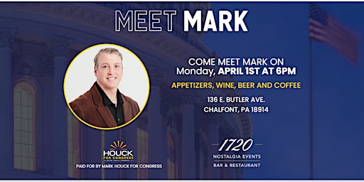 Mark Houck Meet and Greet: 1720 Chalfont primary image