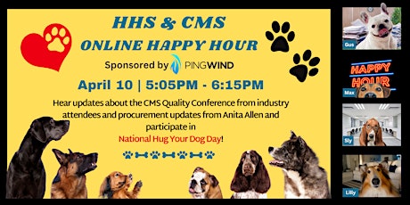 Hauptbild für Virtual HHS & CMS Online Happy Hour sponsored by PingWind