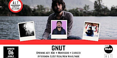 Immagine principale di Gnut live a Pesaro (con Nóe, Montegro...) 