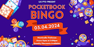 Imagem principal do evento Pocketbook Bingo Presented by the SJS PTO