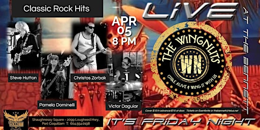 Primaire afbeelding van The WINGNUTS - Live at The BENNETT Poco, It's Friday Night!