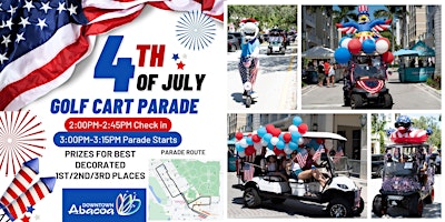 Image principale de FREE Abacoa 4th of July Golf Cart Parade 2024