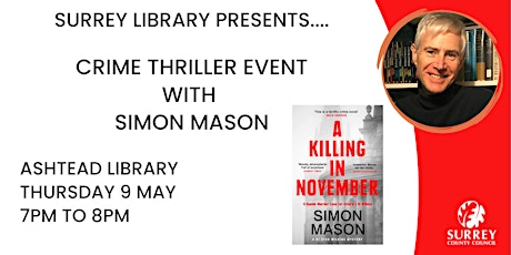 Crime Thriller Event with Simon Mason at Ashtead Library