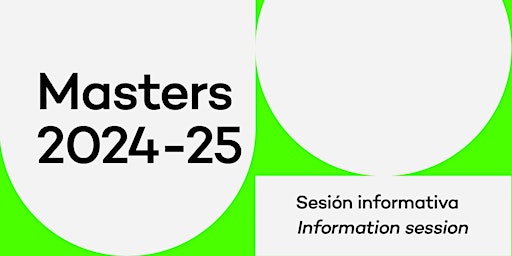 Masters 2024-25 - Sesión Informativa / Information session  primärbild