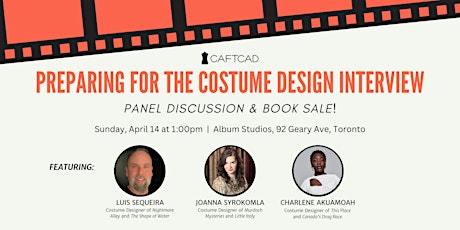 Imagen principal de Preparing for the Costume Design Interview: Panel Discussion & Book Sale