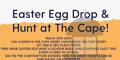 Easter Egg Drop & Hunt at the Cape! primary image