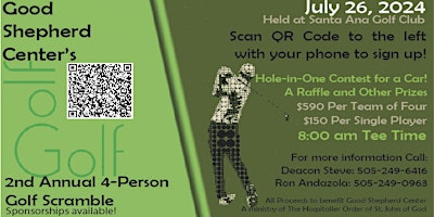 2nd Annual Good Shepherd Center 4-Person Golf Scramble primary image