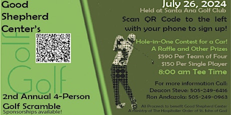 2nd Annual Good Shepherd Center 4-Person Golf Scramble