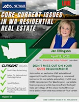 Imagen principal de Core-Current Issues in Washington Residential Real Estate