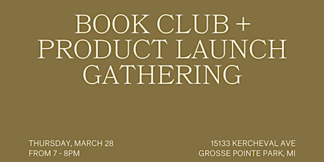 Book Club + Product Launch