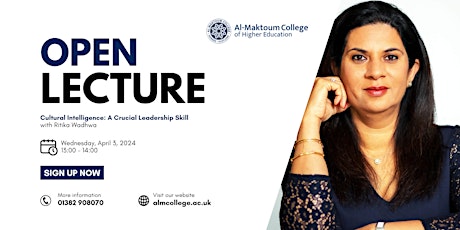 Open Lecture | Cultural Intelligence: A Crucial Leadership Skill