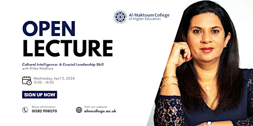 Imagem principal de Open Lecture | Cultural Intelligence: A Crucial Leadership Skill