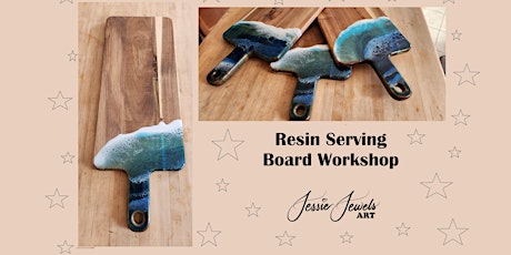 Resin Serving Board Workshop at Moonstone Art Studio