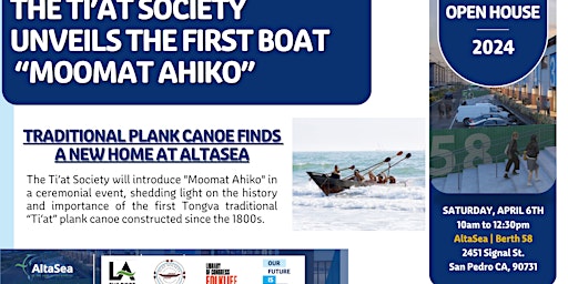 Primaire afbeelding van AltaSea Open House: The Ti’at Society Unveils the First Boat “Moomat Ahiko”