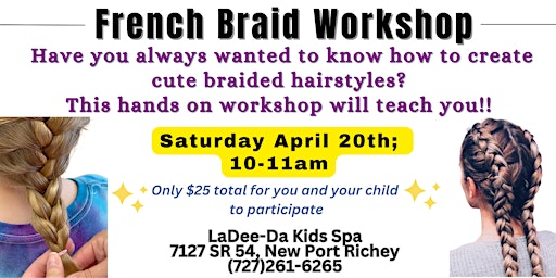 Immagine principale di French Braid Workshop - NPR location 