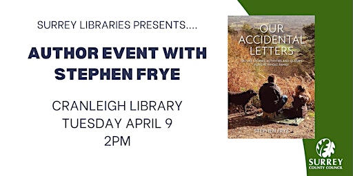 Imagem principal do evento Stephen Frye Author Event at Cranleigh Library