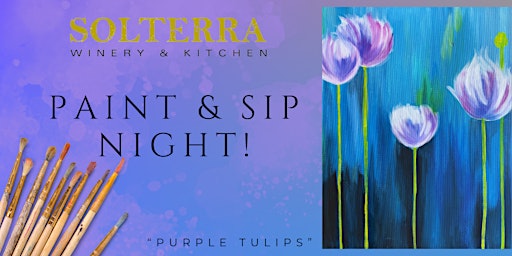 Purple Tulips - Paint Like a Pro at Solterra Winery primary image