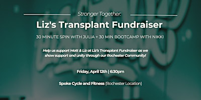 Imagem principal do evento Stronger Together: Liz's Transplant Fundraiser