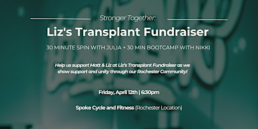 Imagem principal de Stronger Together: Liz's Transplant Fundraiser