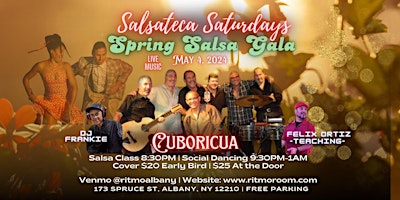 Imagem principal do evento Salsateca Saturdays: Spring Salsa Gala