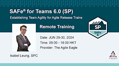 SAFe® for Teams 6.0 (SP) Online Training Course | JUN 29-30, 2024