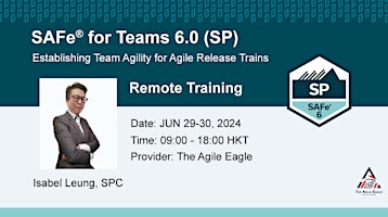 Image principale de SAFe® for Teams 6.0 (SP) Online Training Course | JUN 29-30, 2024