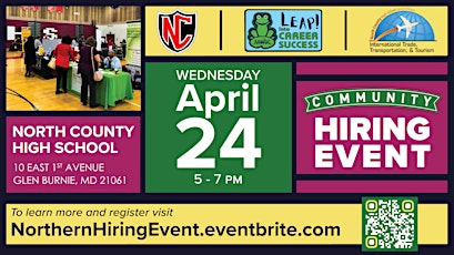 Imagen principal de Northern Anne Arundel Co Hiring Event -Tickets available, see event details