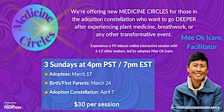 Medicine Circles for the Adoption Constellation with Mee Ok Icaro