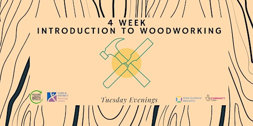 Primaire afbeelding van 4 Week Introduction to Woodworking (Tuesday Evenings)