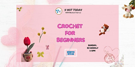 Crochet for beginners - lead to Amigurumi . Event series.  Y NOT TODAY