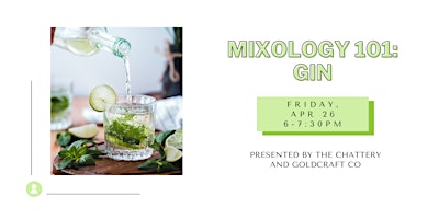 Primaire afbeelding van Mixology 101: Gin - IN-PERSON CLASS