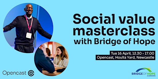 Primaire afbeelding van Social Value Masterclass with Bridge of Hope