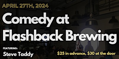 Image principale de Stand-up Comedy at Flashback Brewing