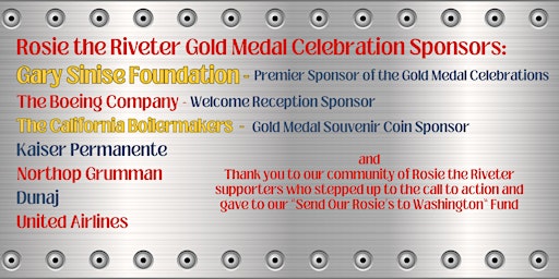 Imagem principal de American Icon Rosie the Riveter Congressional Gold Medal Special Events