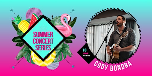 Image principale de 2024 Poolside Summer Concert Series feat. Cody Bondra