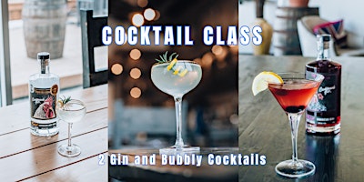 Imagem principal de Cocktail Class at Two Rivers Distillery!! 2 Gin and Bubbly cocktails!