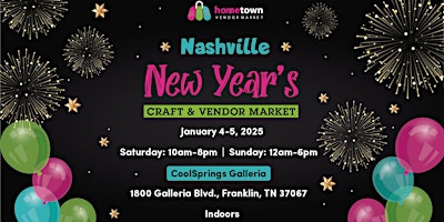 Nashville New Year's Craft and Vendor Market primary image