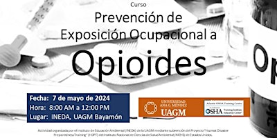 Imagen principal de Curso Prevención de Exposición Ocupacional a Opioides