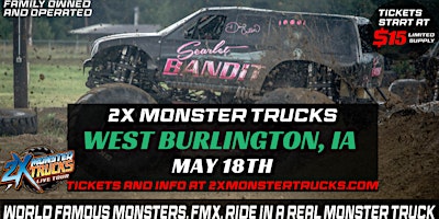 2X Monster Trucks Live West Burlington, IA primary image