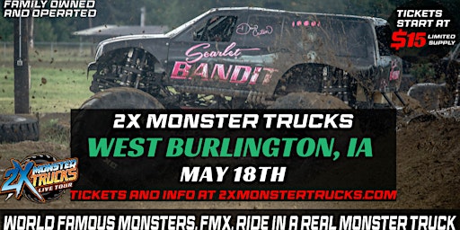 2X Monster Trucks Live West Burlington, IA  primärbild