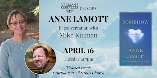 Imagem principal do evento Anne Lamott discusses Somehow: Thoughts on Love