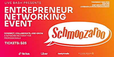 Image principale de Schmoozaroo: A Networking Event For Entrepreneurs