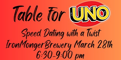 Primaire afbeelding van Minutes to Mingle ~ UNO Speed Dating Ages 30-45