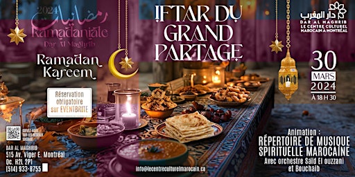 Imagem principal do evento IFTAR DU GRAND PARTAGE