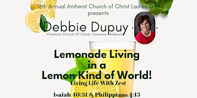 Image principale de 16th Annual Amherst Church Of Christ Ladies Day