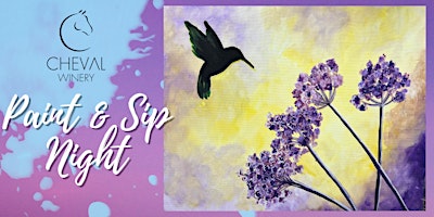 Imagem principal do evento Hummingbird - Paint and Sip at Cheval Winery