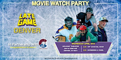 Imagen principal de The Late Game Denver watch party in partnership with Colorado NHL Alumni