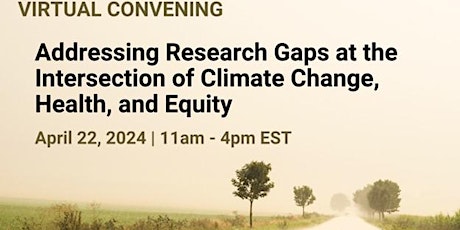 Image principale de Research Gaps at the Intersection of Climate Change, Health, and Equity