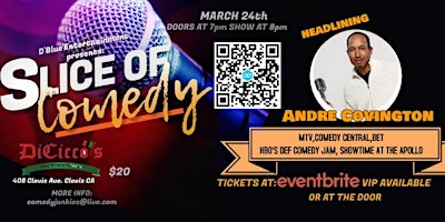 Immagine principale di Slice of Comedy Headlining Andre Covington 