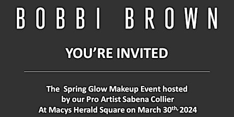 Bobbi Brown Spring Glow Make Up Event